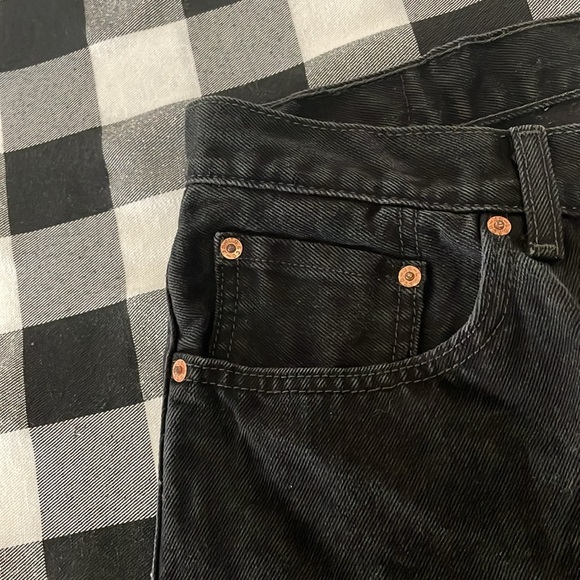 Levi Levi's 550 Black Tapered Leg Jeans Men's Size 38 x 32 Cotton - Picture 9 of 12